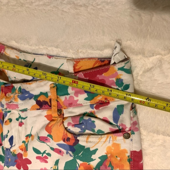 Flower Colorful white summer jeans - Picture 7 of 14
